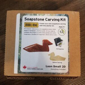 Soapstone Carving Kit - Loon - Stone Colours Vary